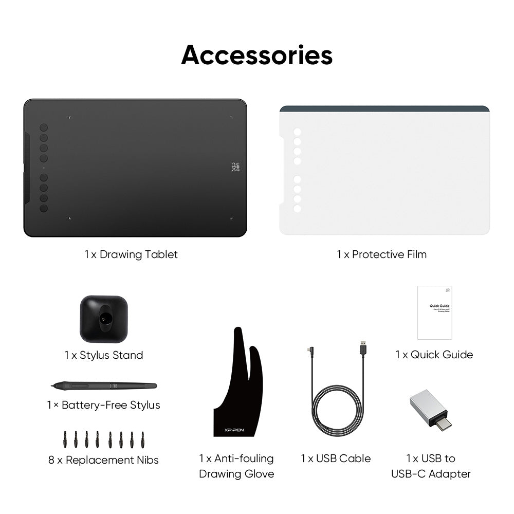 XPPen Deco01 V3 Graphics Drawing Tablet With Stylus