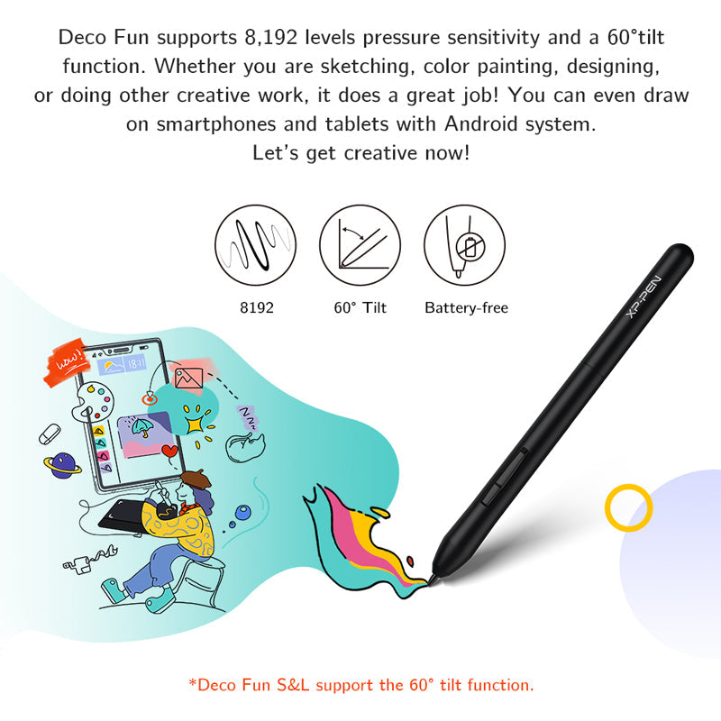 XPPen Deco Fun L Graphics Drawing Tablet