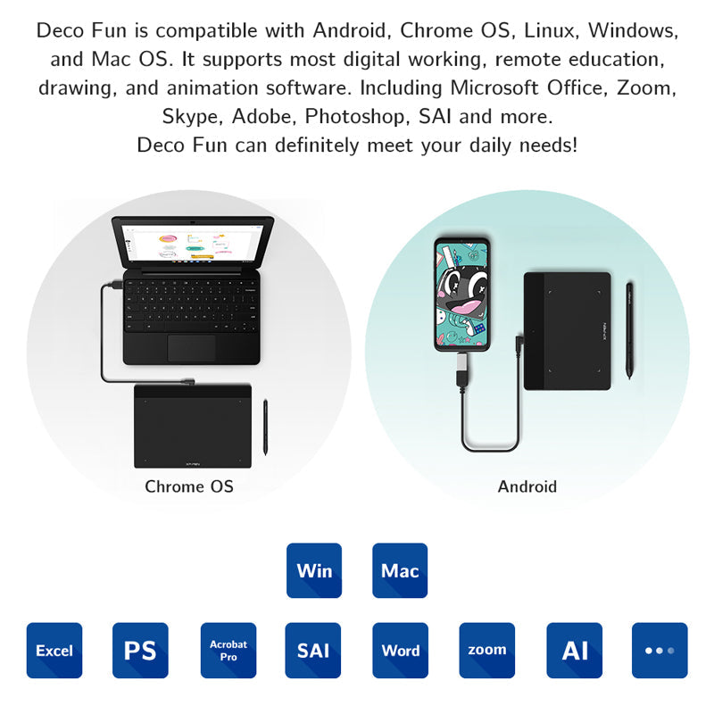 XPPen Deco Fun L Graphics Drawing Tablet