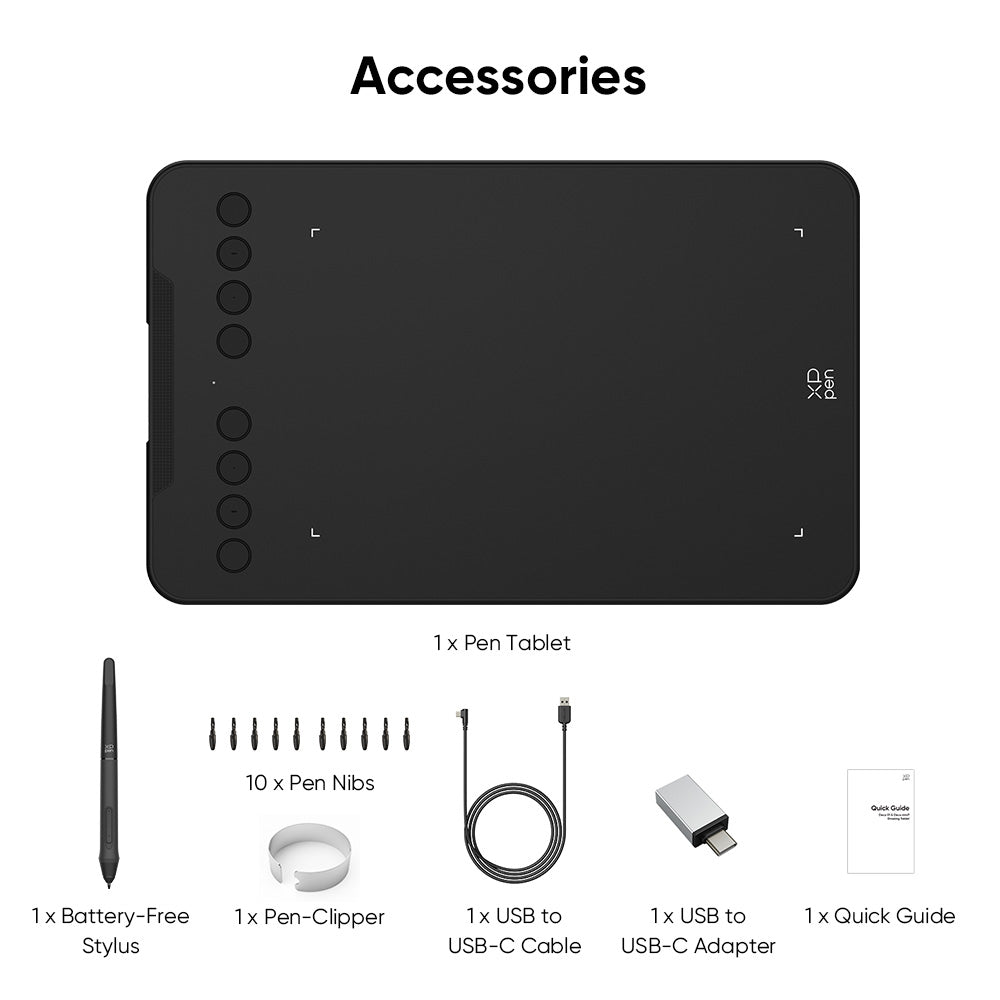 XPPen Deco Mini7W V2 Wireless Graphics Drawing Tablet & Stylus
