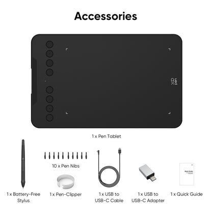 XPPen Deco Mini7W V2 Wireless Graphics Drawing Tablet & Stylus