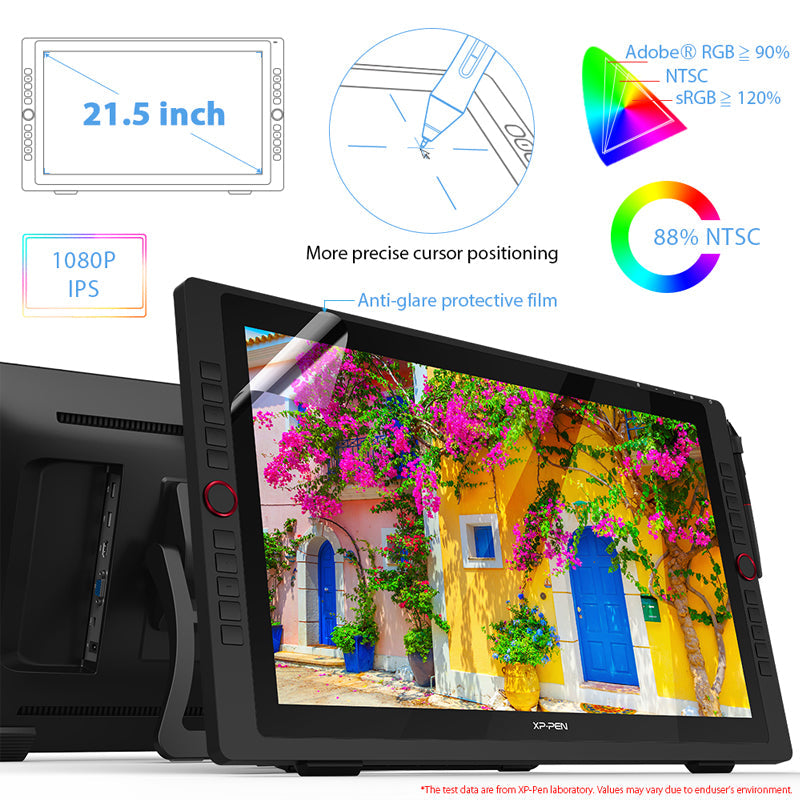 XPPen Artist 22R Pro Drawing Tablet Display