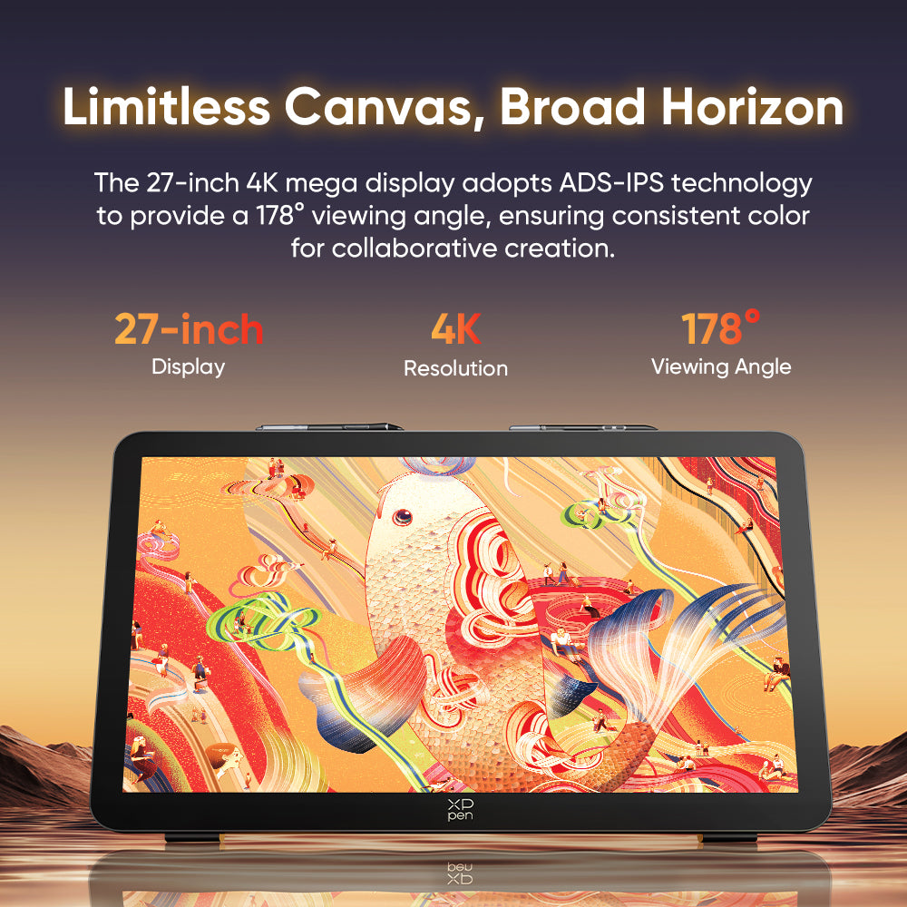 XPPen Artist Pro 27 (Gen2) 4k 120Hz Graphics Display Touchscreen Drawing Tablet