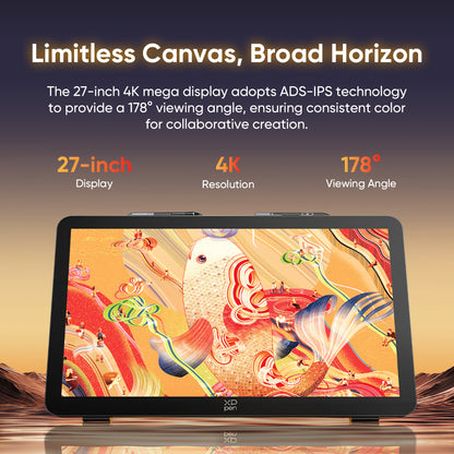 XPPen Artist Pro 27 (Gen2) 4k 120Hz Graphics Display Touchscreen Drawing Tablet