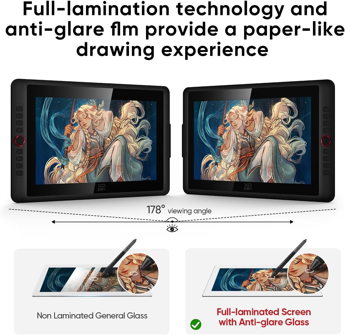 XPPen Artist 15.6 Pro V2 Display Drawing Tablet & Stylus