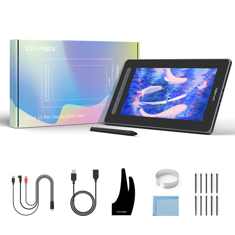 XPPen Artist 12 (2nd Gen) Graphic Drawing Tablet Display