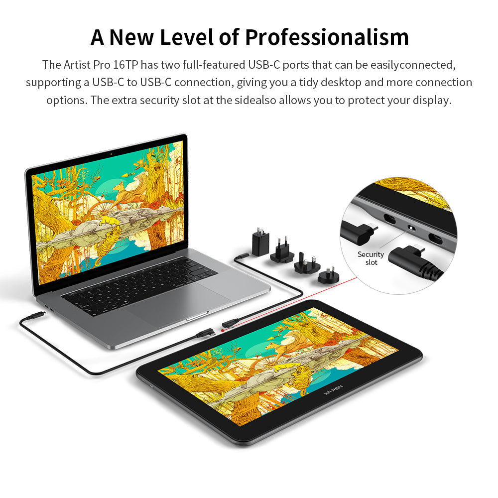 XPPen Artist Pro 16TP 4K Drawing Tablet Display