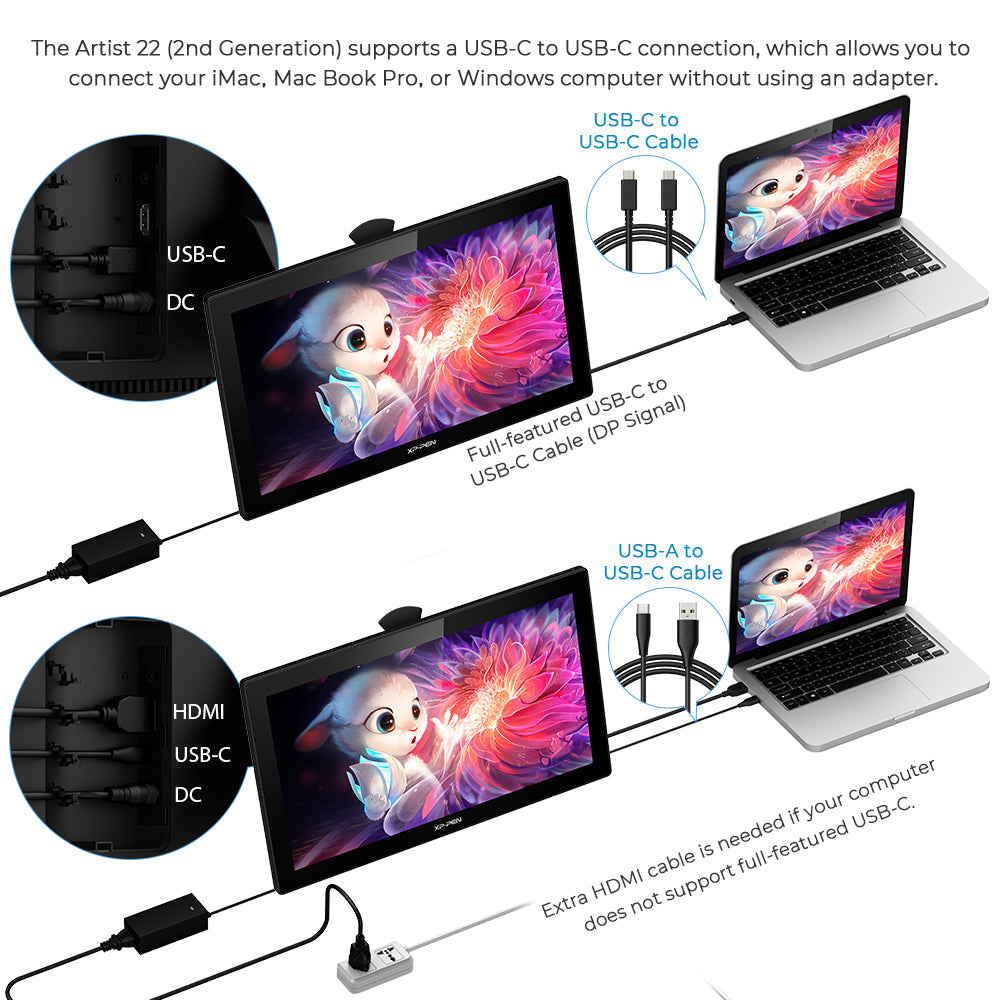 XPPen Artist 22 (2nd Generation) Graphics Drawing Tablet