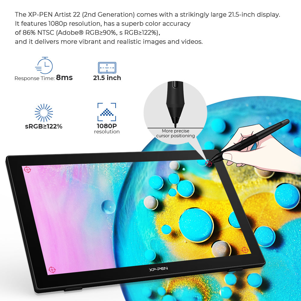 XPPen Artist 22 (2nd Generation) Graphics Drawing Tablet