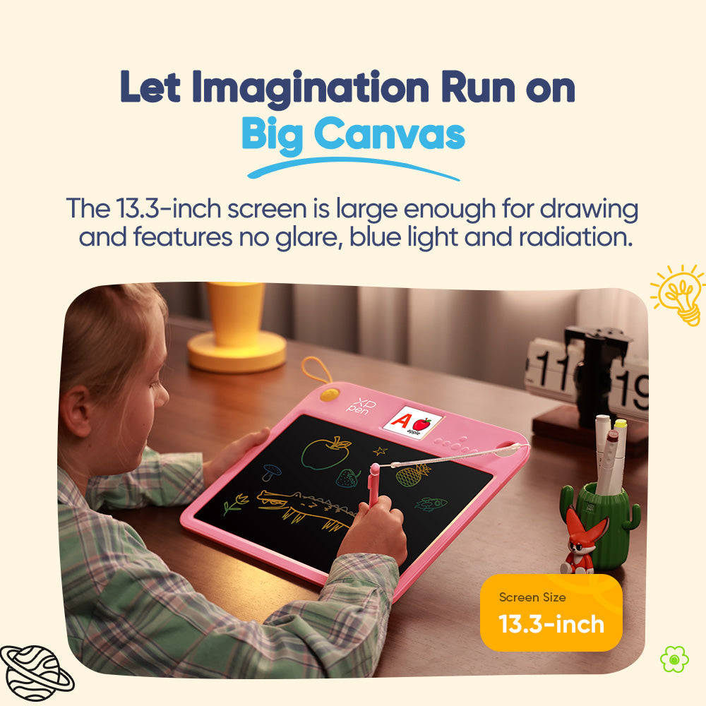 XPPen Kids Doodle Learning Drawing Board - Pink