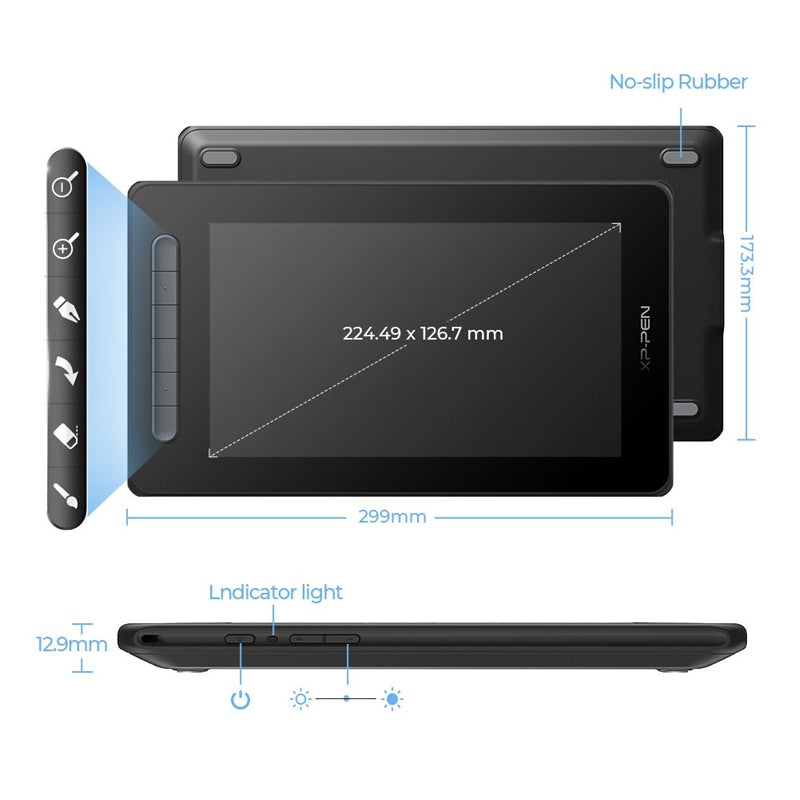 XPPen Artist 10 (2nd Gen) Graphic Drawing Tablet Display