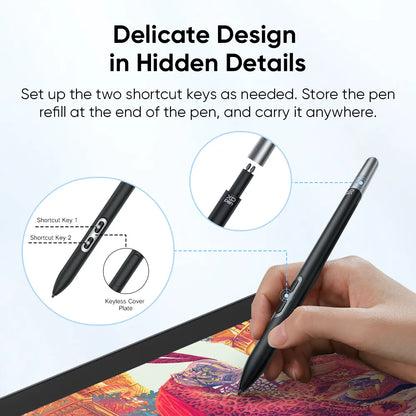 Replacement X3 Pro Slim Stylus For Artist Pro 19 Gen 2 & Artist Pro 24 Gen 2 (PD51A)