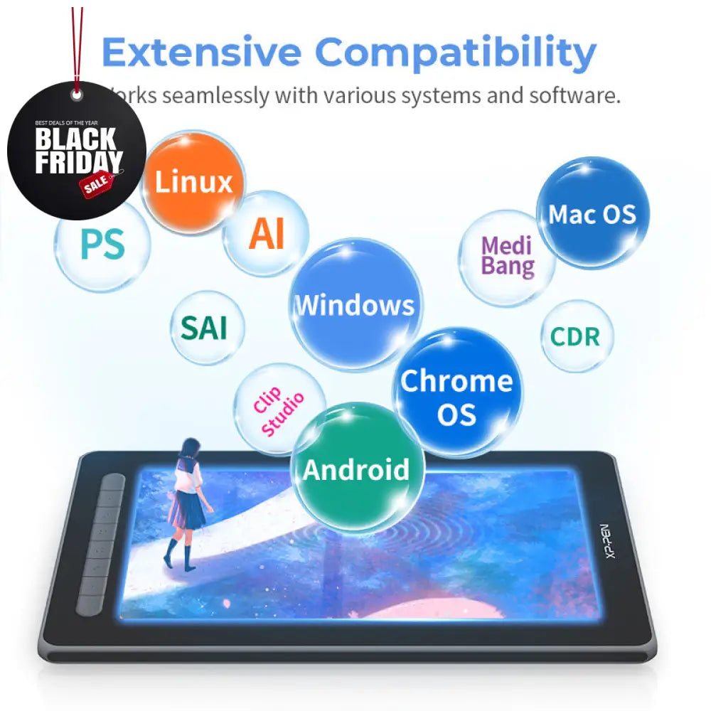 Xppen Artist 12 (2Nd Gen) Graphic Drawing Tablet Display