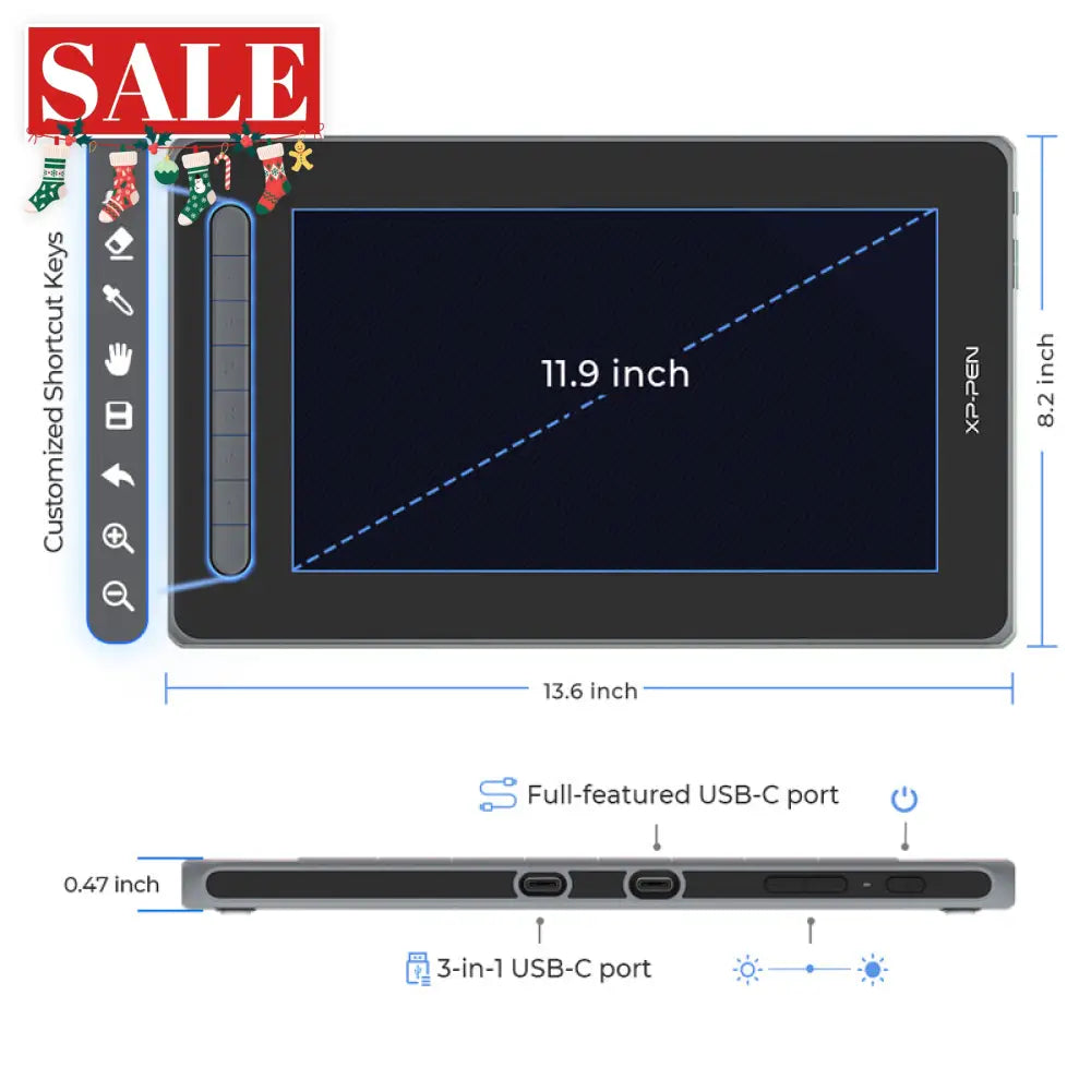 Xppen Artist 12 (2Nd Gen) Graphic Drawing Tablet Display
