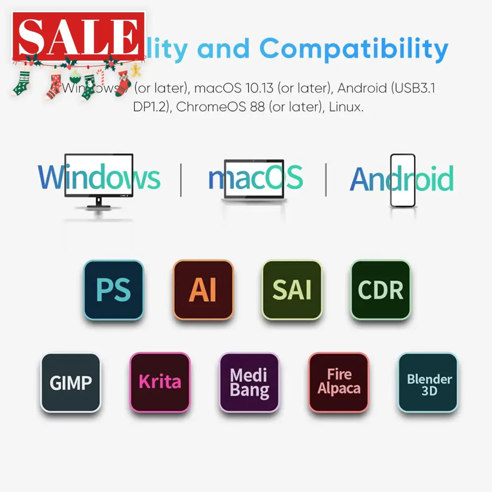 XPPen Artist 13.3 Pro V2 Graphics Display Drawing Tablet & Stylus