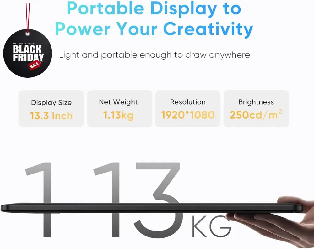 XPPen Artist 13.3 Pro V2 Graphics Display Drawing Tablet & Stylus