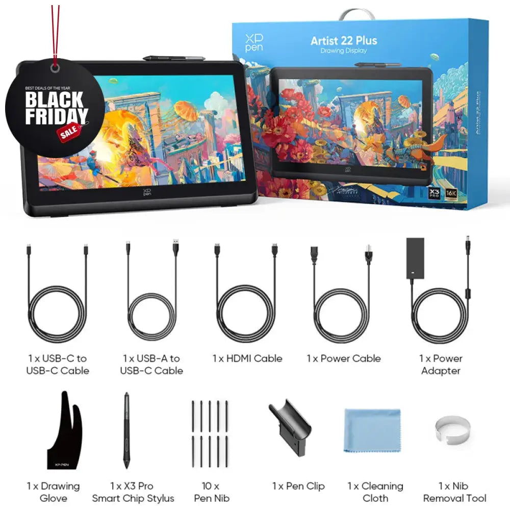 XPPen Artist 22 Plus Graphics Drawing Tablet
