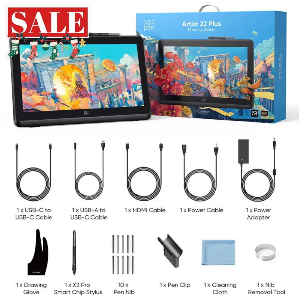 XPPen Artist 22 Plus Graphics Drawing Tablet