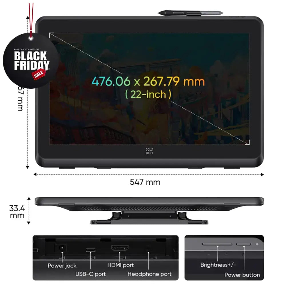 XPPen Artist 22 Plus Graphics Drawing Tablet