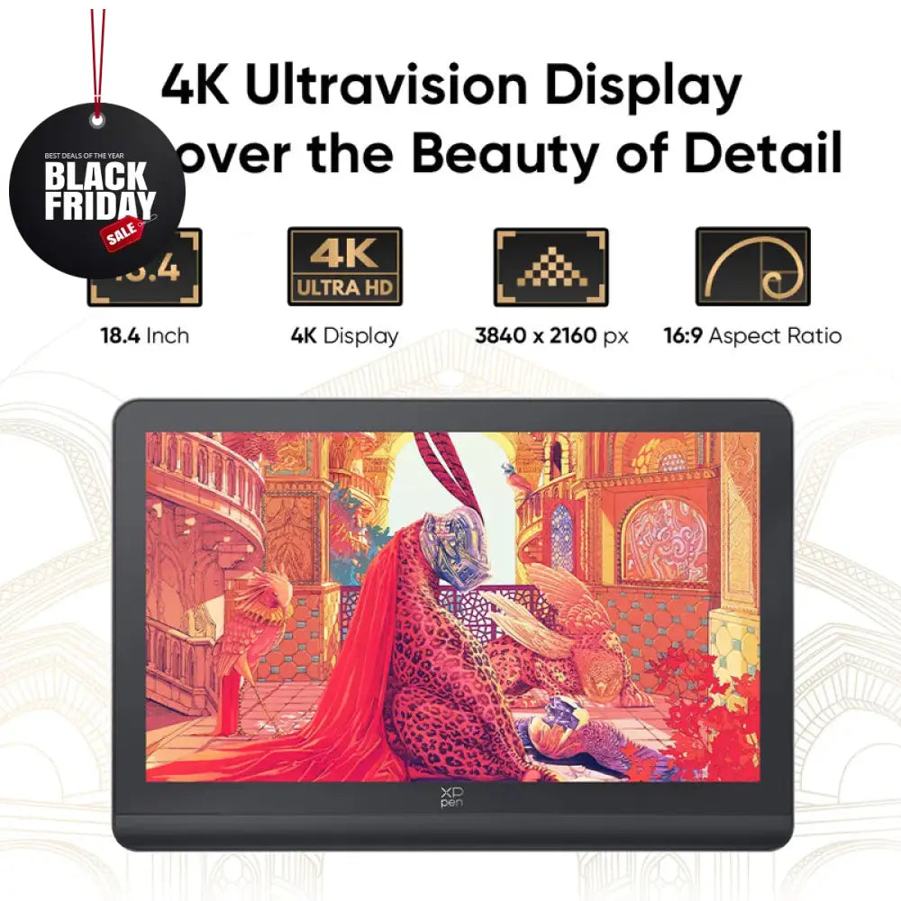XPPen Artist Pro 19 (Gen 2) 4K Graphics Drawing Tablet