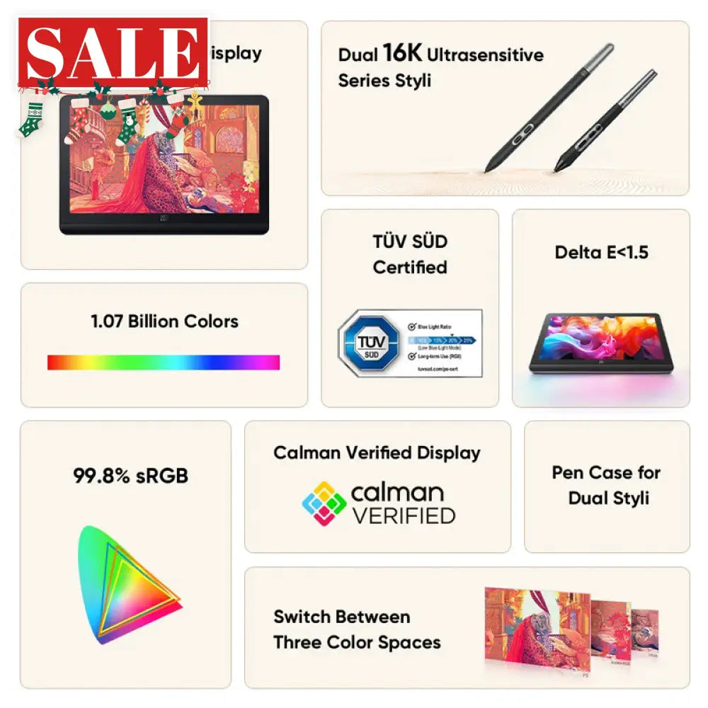 XPPen Artist Pro 19 (Gen 2) 4K Graphics Drawing Tablet