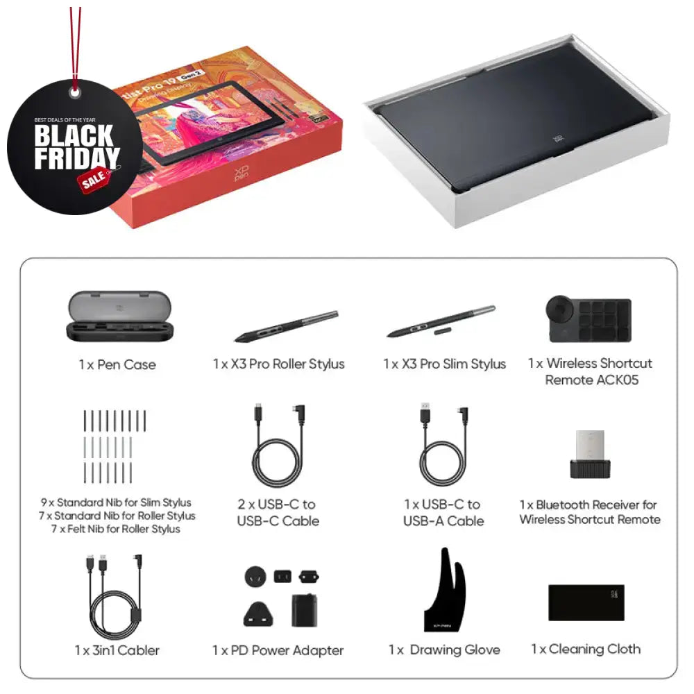 XPPen Artist Pro 19 (Gen 2) 4K Graphics Drawing Tablet