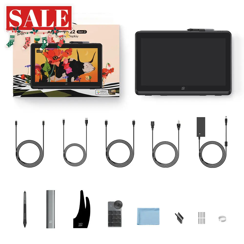 XPPen Artist Pro 22 (Gen 2) 2.5K QHD Graphics Display Drawing Tablet