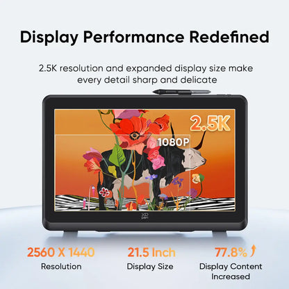XPPen Artist Pro 22 (Gen 2) 2.5K QHD Graphics Display Drawing Tablet