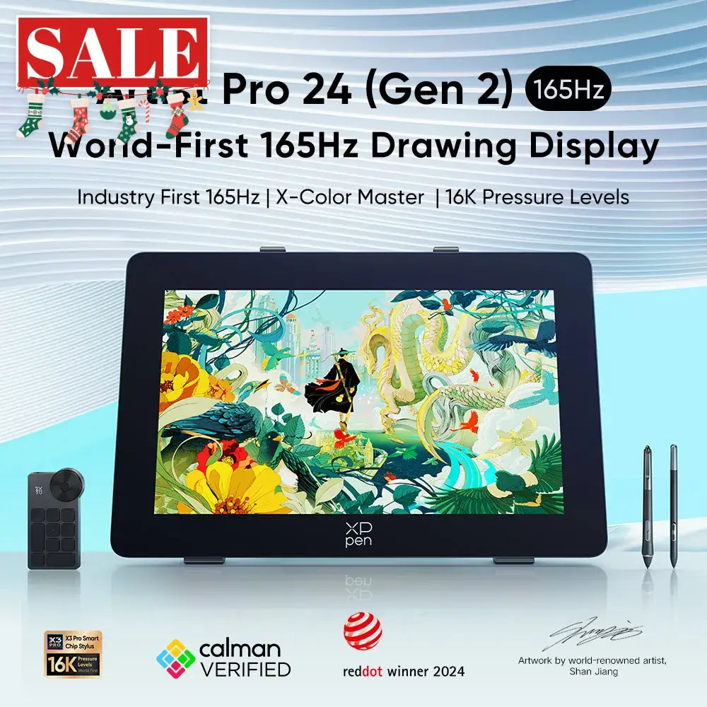 XPPen Artist Pro 24 Gen 2 165Hz Graphic Drawing Tablet Display