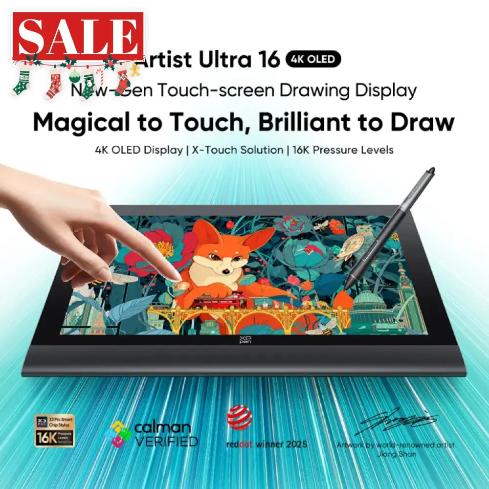 XPPen Artist Ultra 16 OLED Graphic Drawing Tablet Display