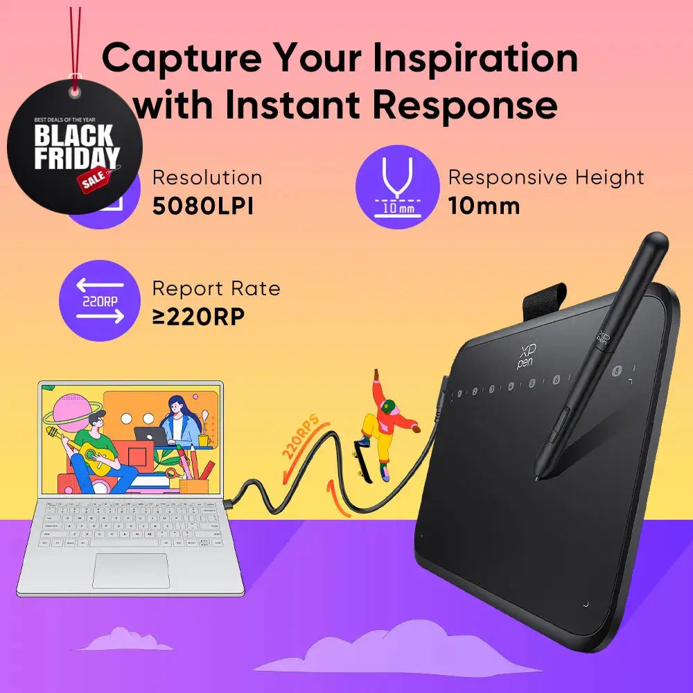 XPPen Deco 640 Graphics Drawing Tablet