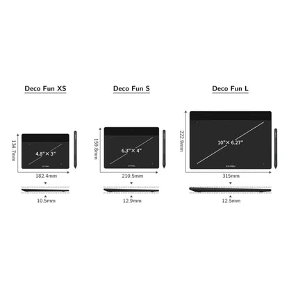 XPPen Deco Fun L Graphics Drawing Tablet Black