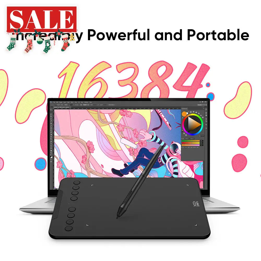 XPPen Deco Mini7 V2 Graphics Drawing Tablet & Stylus