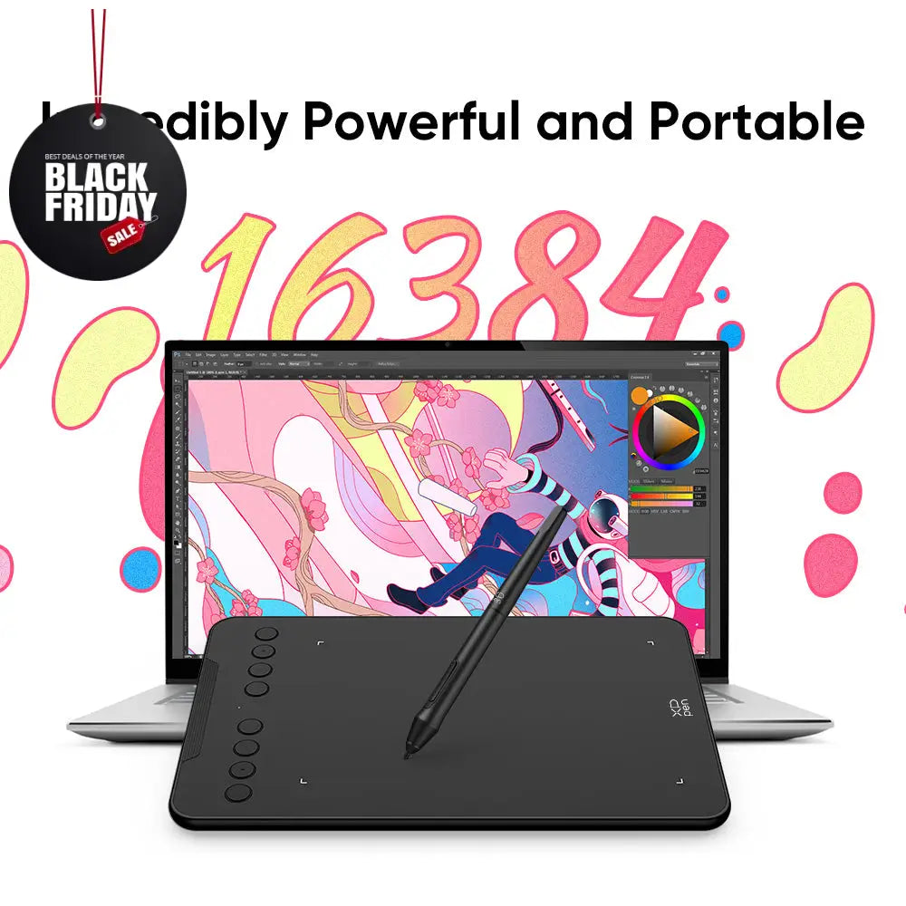 XPPen Deco Mini7 V2 Graphics Drawing Tablet & Stylus