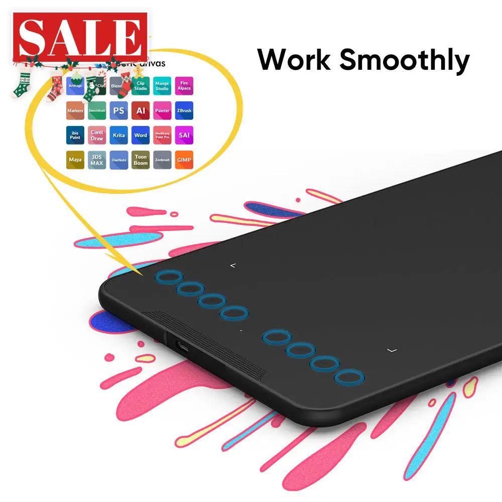 XPPen Deco Mini7 V2 Graphics Drawing Tablet & Stylus