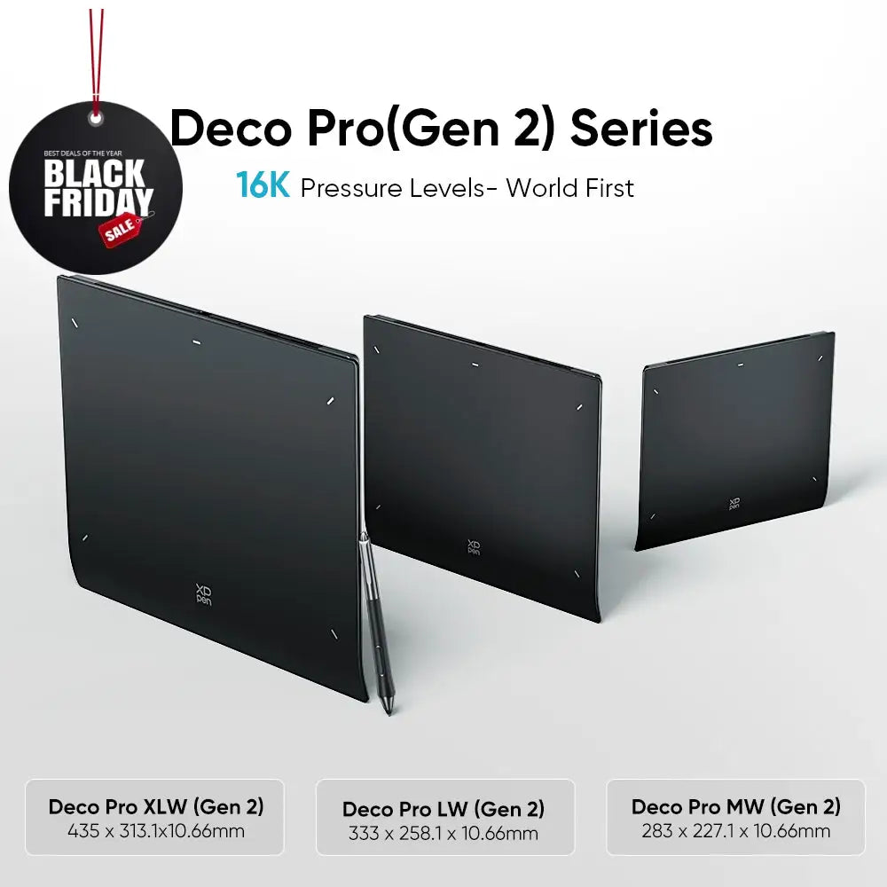 XPPen Deco Pro LW (Gen2) Wireless Graphics Drawing Tablet With K05