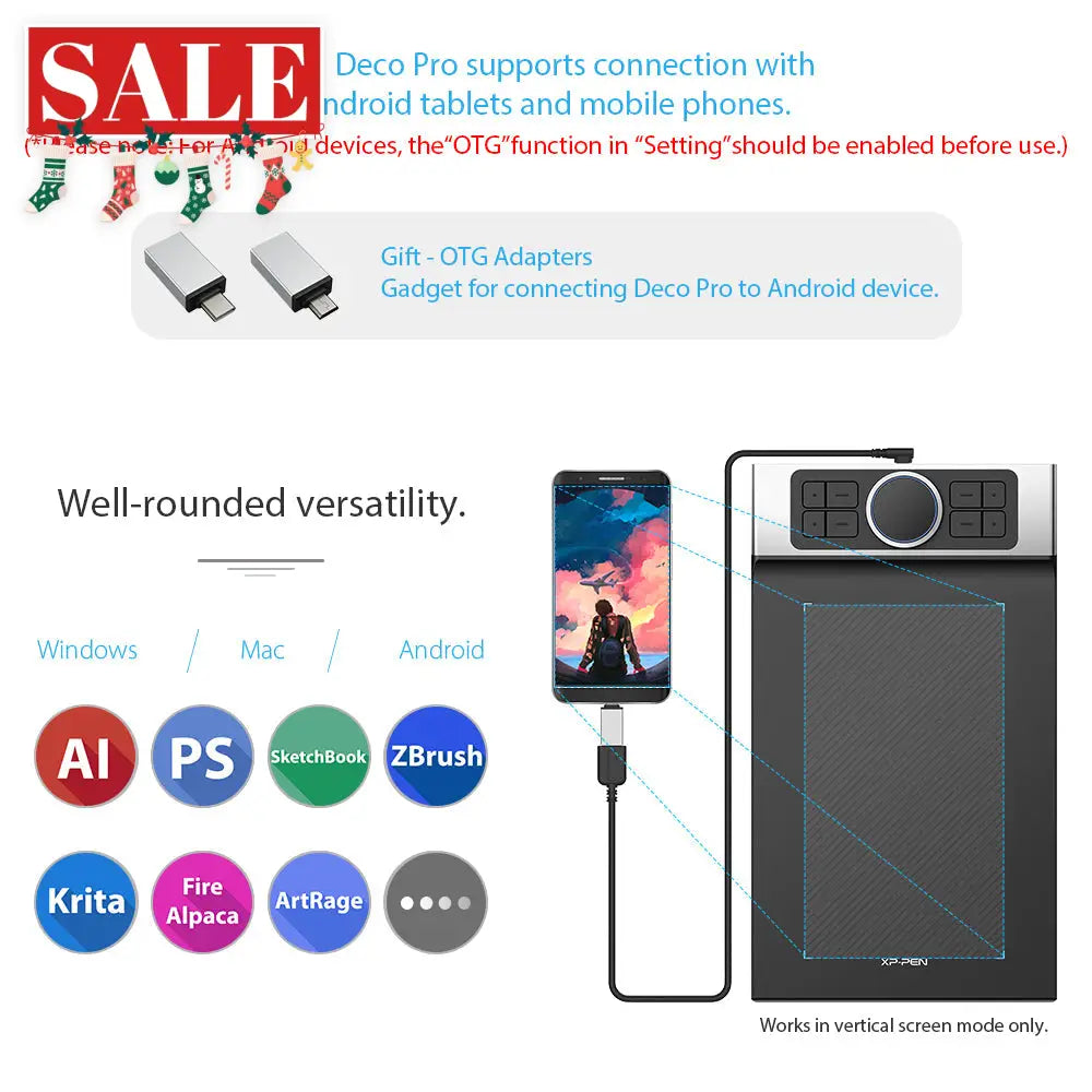 XPPen Deco Pro M Graphics Drawing Tablet XPPen
