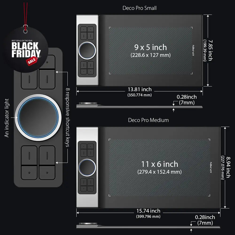 XPPen Deco Pro M Graphics Drawing Tablet XPPen