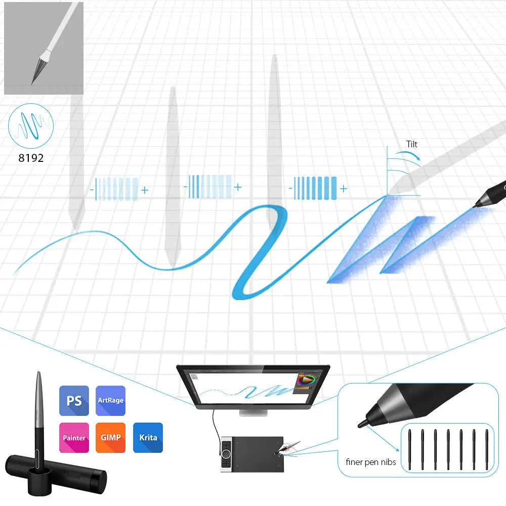 XPPen Deco Pro M Graphics Drawing Tablet XPPen