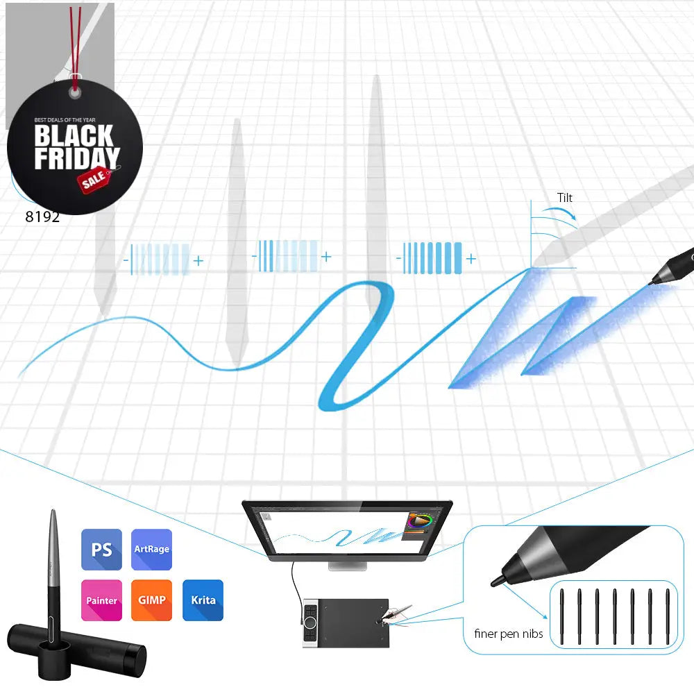 XPPen Deco Pro M Graphics Drawing Tablet XPPen