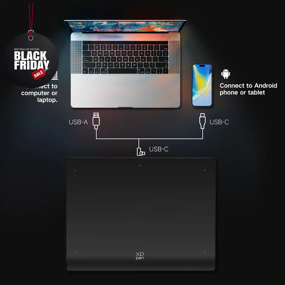 XPPen Deco Pro MW (Gen2) Wireless Graphics Drawing Tablet With K05