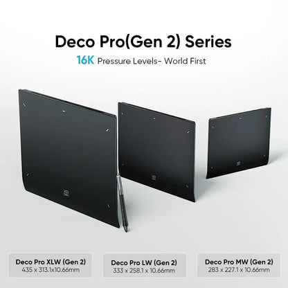 XPPen Deco Pro XLW (Gen2) Wireless Graphics Drawing Tablet With K05