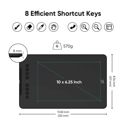 XPPen Deco01 V3 Graphics Drawing Tablet With Stylus