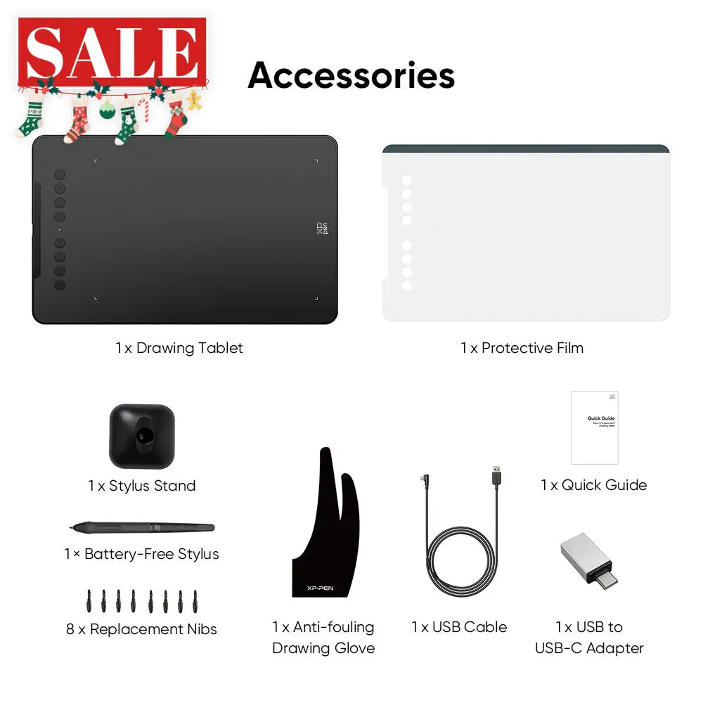 XPPen Deco01 V3 Graphics Drawing Tablet With Stylus