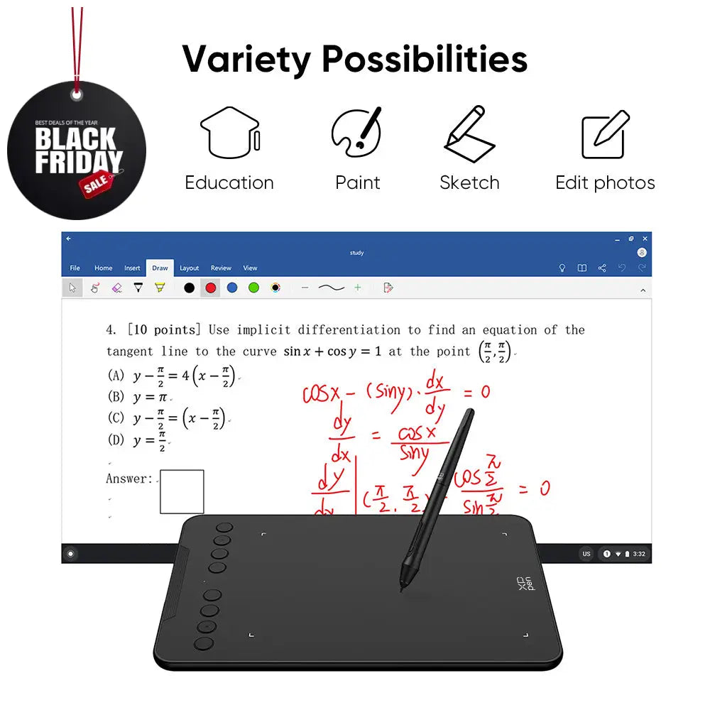 XPPen Deco01 V3 Graphics Drawing Tablet With Stylus