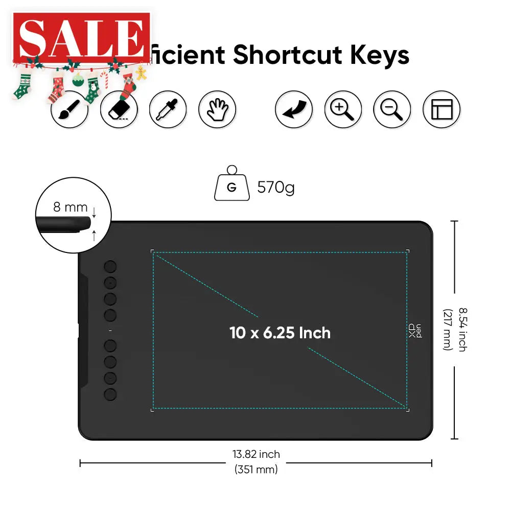 XPPen Deco01 V3 Graphics Drawing Tablet With Stylus