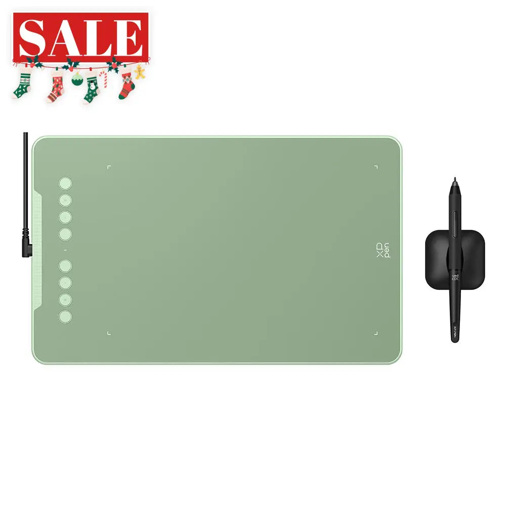XPPen Deco01 V3 Graphics Drawing Tablet With Stylus Green