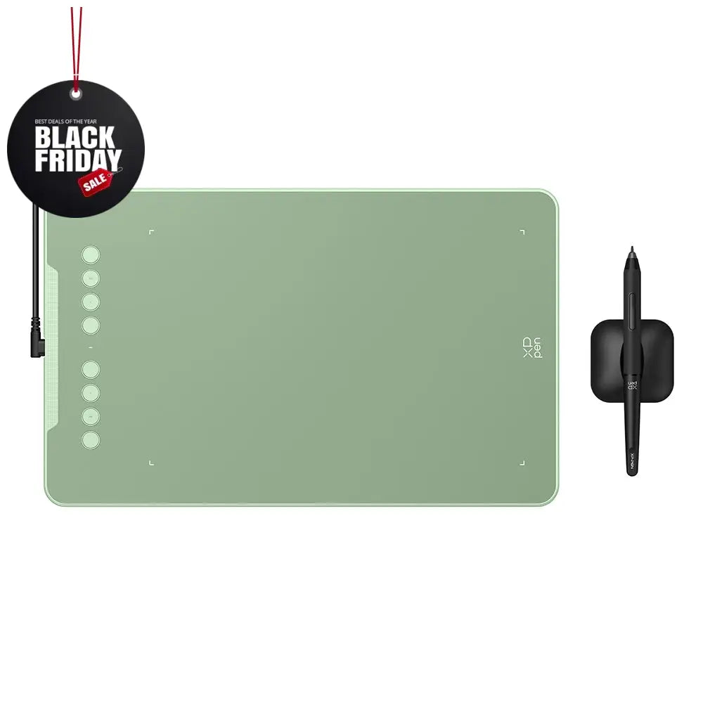 XPPen Deco01 V3 Graphics Drawing Tablet With Stylus Green