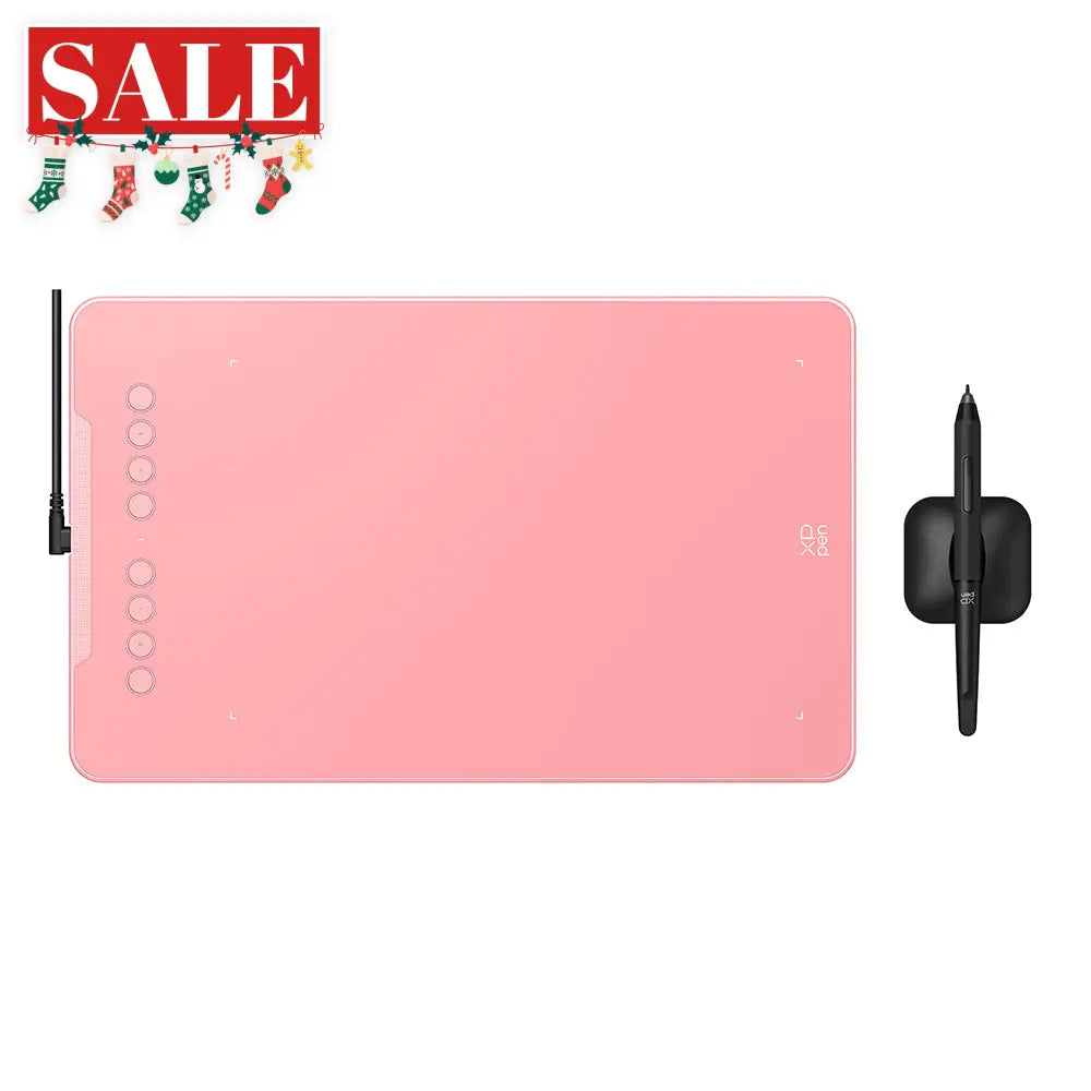 XPPen Deco01 V3 Graphics Drawing Tablet With Stylus Pink