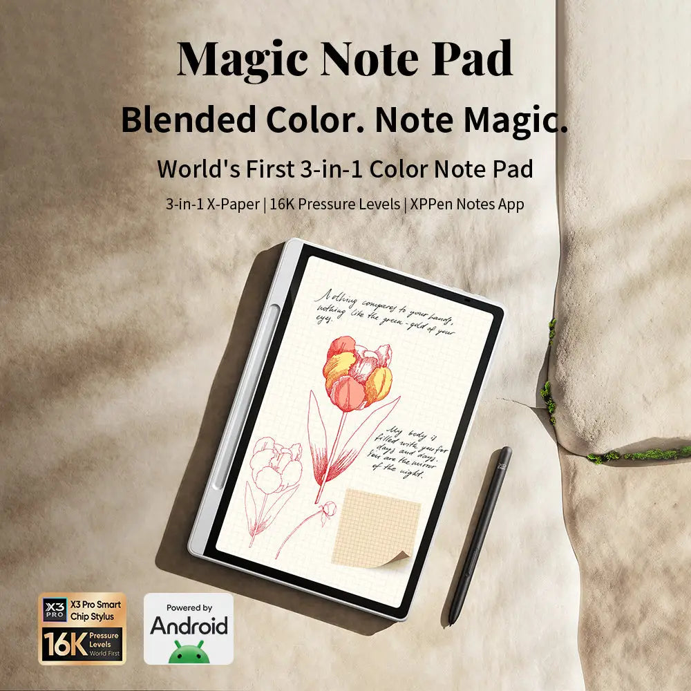 XPPen Magic 3-in-1 Colour Digital Notebook & Stylus